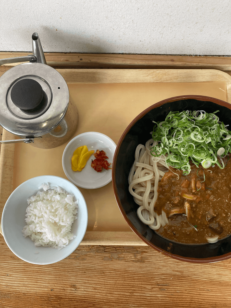 牧のうどんのカレーうどん