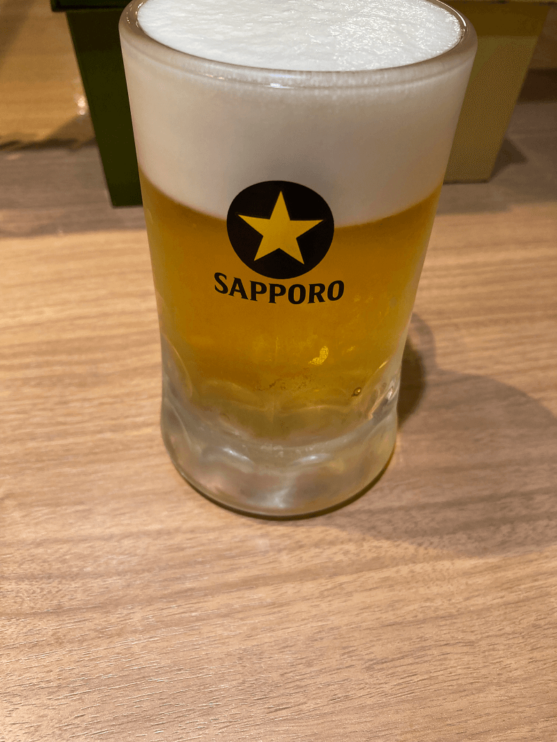 ウエストの美味しそうな生ビール