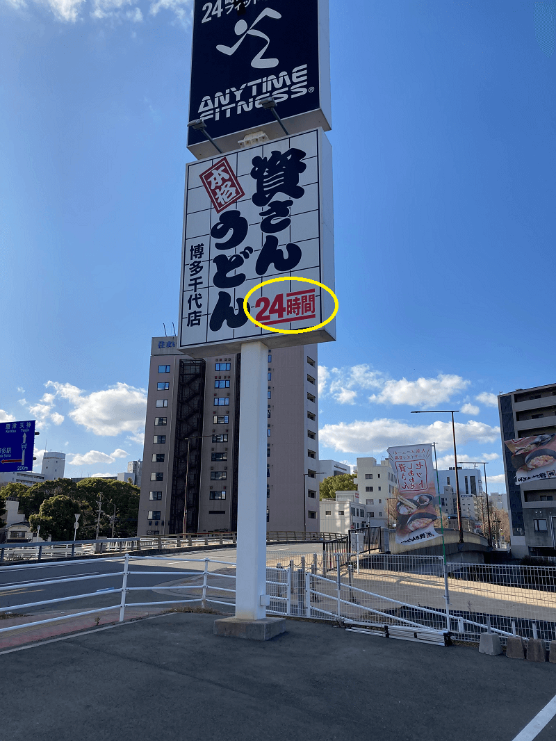 資さんうどんの
外観